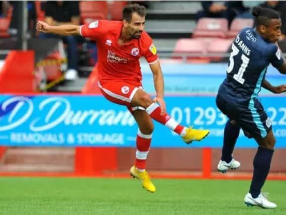 Felipe Morais in action against Bury