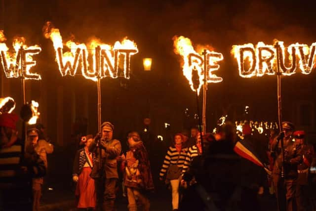 Last year's Lewes Bonfire. Photograph by Peter Cripps