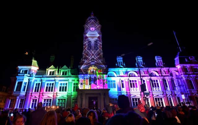 Eastbourne's Neon Noel 2017, photo by Justin Lycett