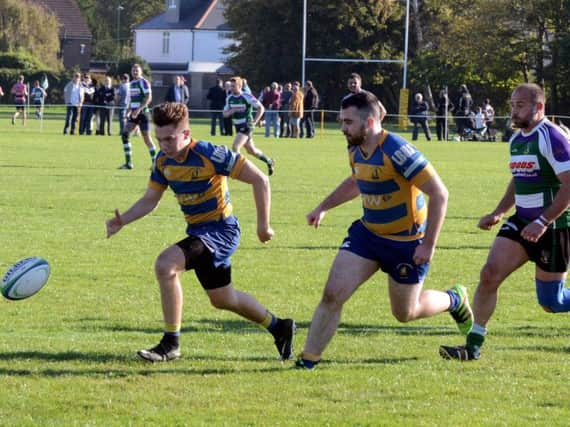 George Castleton, pictured on the chase against Gosport 2nds, helped Bognor thump Portsmouth 2nds. Picture by Kate Shemilt.