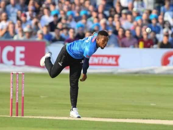 England international and Sussex Sharks all-rounder Chris Jordan.