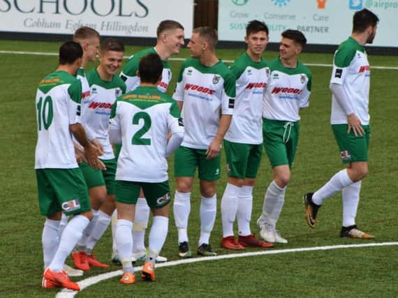 The Rocks get ready for action at Walton / Picture by Darren Crisp