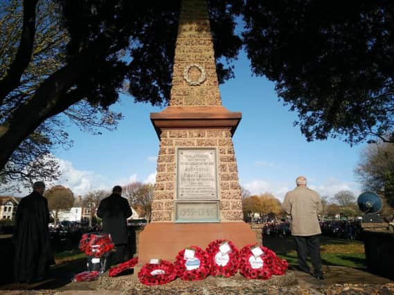 Wreaths in Southwick. Photo: Sam Brooke