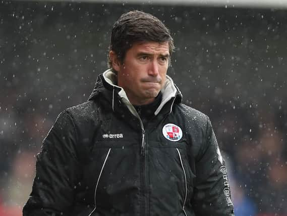 Harry Kewell during his Crawley Town days