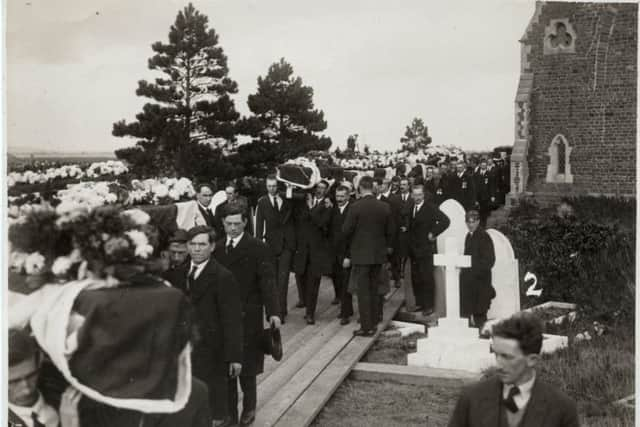 Remembering the Mary Stanford disaster. Here, the funeral of the crew. Photos courtesy of Kt Bruce/RNLI archives/RyeHarbour.net. SUS-181113-141732001