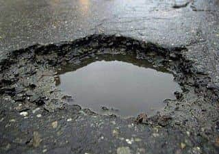 A pothole