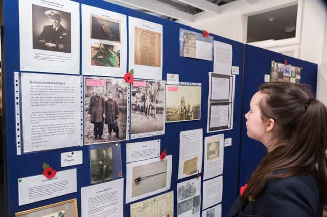 A pupil admiring the display