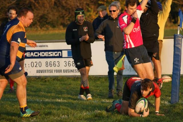 Matt Ashley scored Heath's try on a tough afternoon against Beckenham