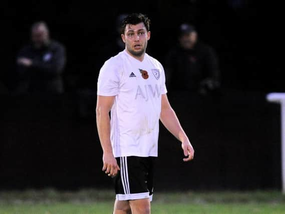 Tom Frankland's cross set up Loxwood's goal in their 1-1 draw against high-flying Satdean United on Saturday. Picture by Steve Robards.