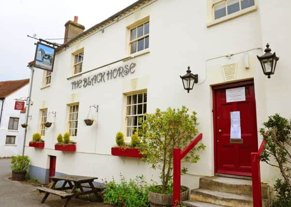 The Black Horse, Amberley, as it was after it closed in 2012