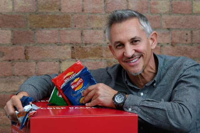 Gary Lineker supports the Walkers recycling scheme. Picture by Andrew Parsons / Parsons Media