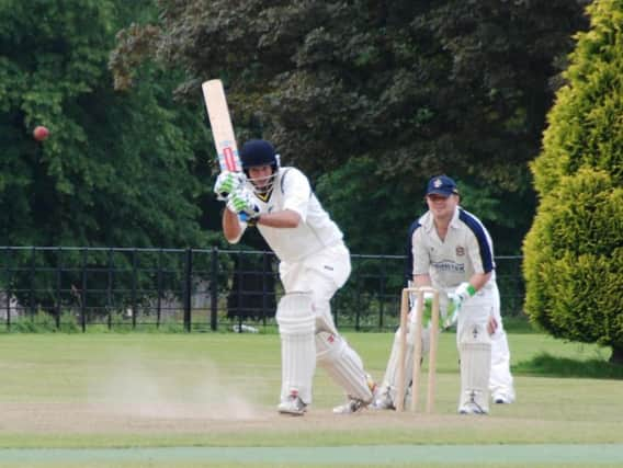 Will Somerville batting for Cuckfield in 2009 season. Picture courtesy of David Reid