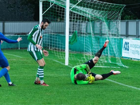 My ball - City's keeper gathers / Picture by Daniel Harker