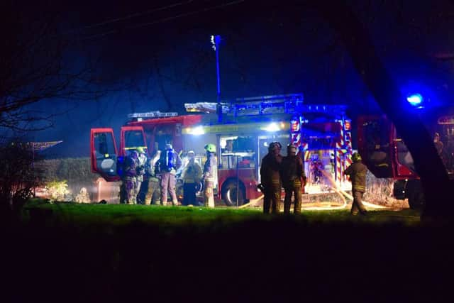 Hailsham fire, chemicals in workshop. Photo by Dan Jessup SUS-190101-160253001