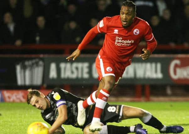 DM191000545a.jpg. Football, Crawley Town v Colchester United. Photo by Derek Martin Photography. SUS-190101-192051008