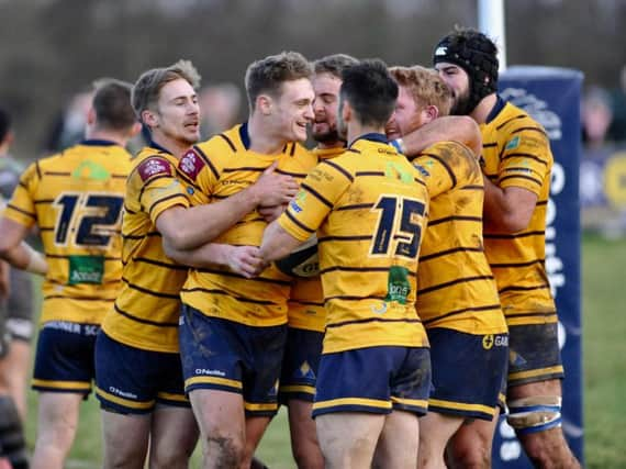 Worthing Raiders celebrate. Picture: Stephen Goodger