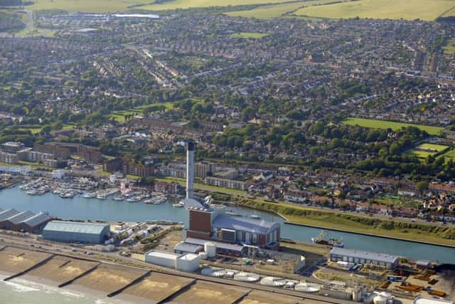 Aerial view of Shoreham Picture: Allan Hutchings (112144-362) ENGPPP00120110624094657