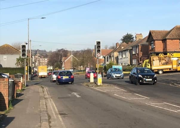 A fault with an underground cable caused a power outage at traffic lights in Hastings. Picture: Daniel Burton