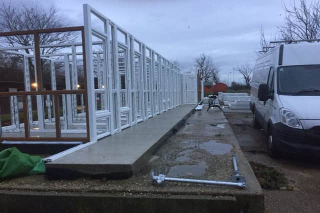 The new Wadars cattery on day one of construction