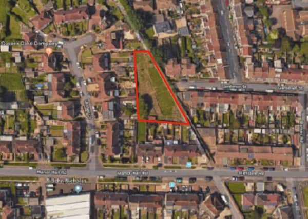 Four new homes are proposed on land east of Manor Close