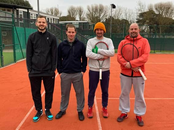 Chichester's winning tennis team