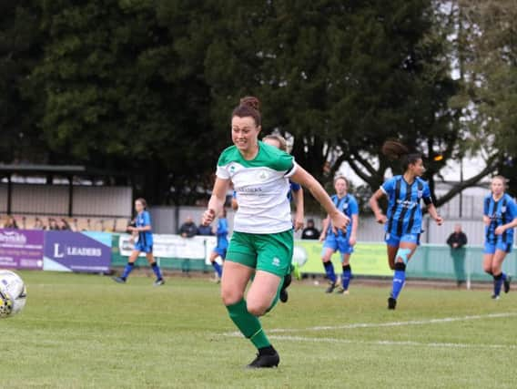 Tiff Taylor scored her first Chi goal in the cup win over Wasps / Picture by Sheena Booker