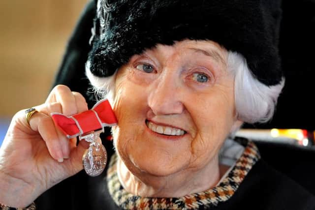 Daphne Snowden, 77, from Fitzalan Road, Littlehampton, has been given a British Empire Medal from the Queen. Picture: Steve Robards