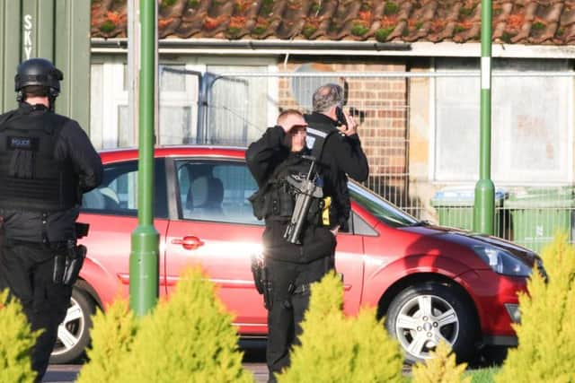 The scene of the incident in Lawrence Avenue, Rustington