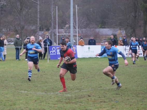 Heath ran in four tries securing a bonus point in their 29-0 win against Dover