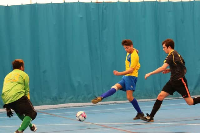 Chi's futsal second team on the attack against Westminster seconds / Picture by Jordan Colborne