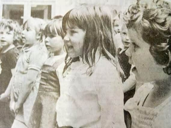 Heyworth School children in full voice