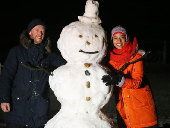 Making a snowman