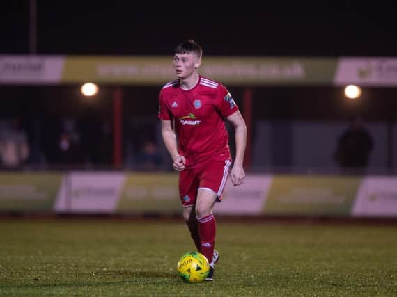 Josh Gould netted his first Worthing goal against Carshalton Athletic. Picture: Marcus Hoare