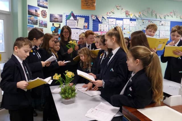 The Angmering School students in a lesson with Caroline Riggs