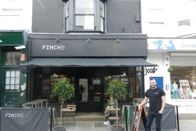 Tom Lines in front of Finch in Warwick Street SUS-191102-171725001