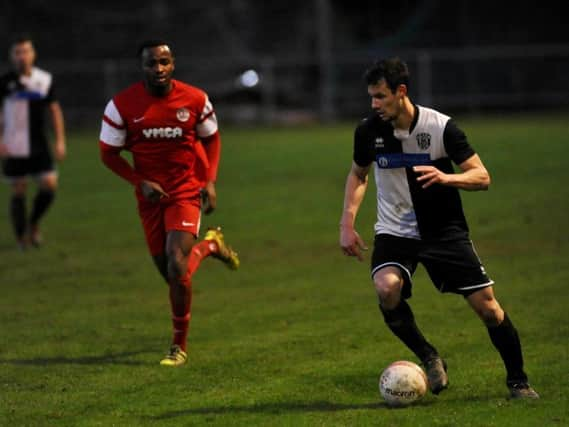 Asa Nicholson struck as East Preston suffered a surprise defeat against Eastbourne Town. Picture: Stephen Goodger