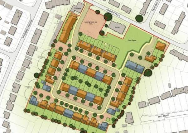 Layout of Ringmer housing scheme