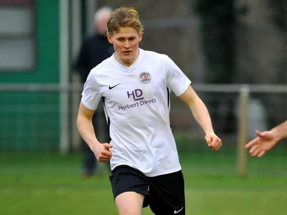 Horsham YMCA's Dean Bown in action in their 1-0 home win over Pagham in the Premier Division on Saturday. All pictures by Steve Robards.