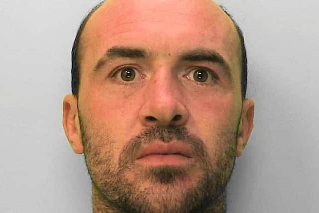 Sam Bridgeham, 33, has been sentenced. Photo: Sussex Police