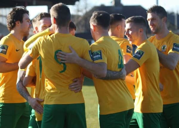 Whitstable v Horsham. Celebrations. Picture by John Lines