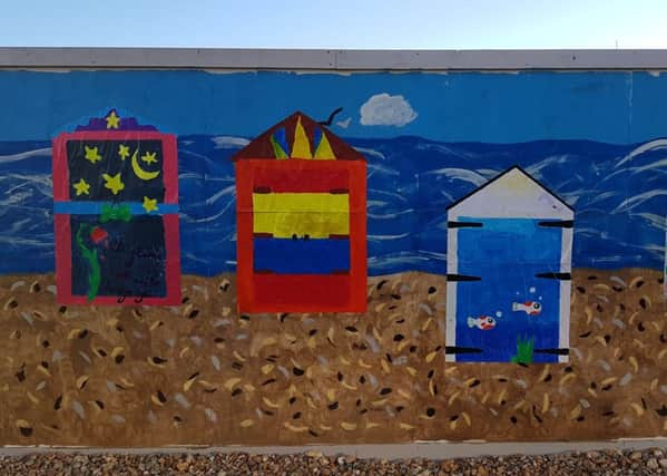 Pupils at Chesswood Junior School created artwork for the Bayside Apartments development