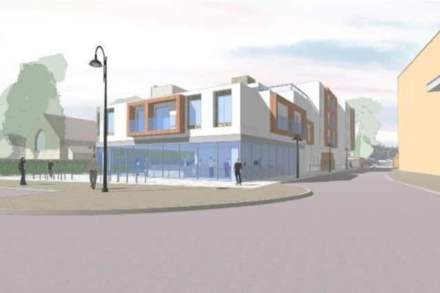 New flats planned where the  St John the Baptist Church Hall and NCP car park is currently in Crawley town centre