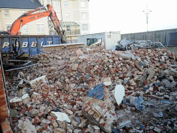 What remains of 2-4 Waterloo Square. Photo by Kate Shemilt