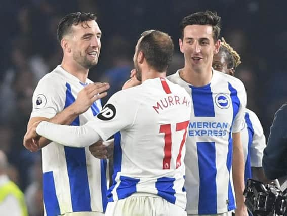 Albion celebrate the win over West Ham earlier this season. Picture by PW Sporting Photography