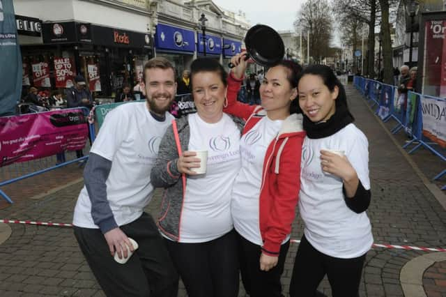 Pancake Races 2019 (Photo by Jon Rigby) SUS-190503-160831001