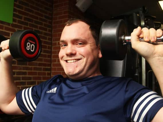 Dan Evans at The Dolphin gym in Haywards Heath. Photo by Derek Martin Photography