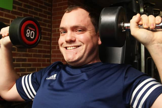 Dan Evans at The Dolphin gym in Haywards Heath. Photo by Derek Martin Photography