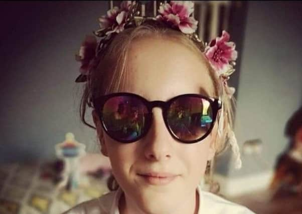 Sky Baker, 12, wants to go to Disneyland in Orlando before she loses her sight. Picture contributed