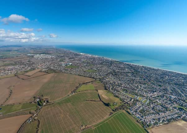 Looking east along the coast over Bognor Regis, by Shaun Roster