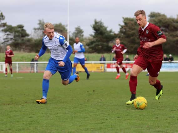 Mason Walsh gets Bognor on the front foot at Enfield / Picture by Little James Photography